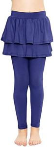 Girl's Skater Skirt with Built in Leggings Navy Blue Small