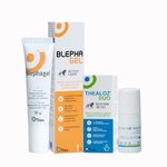 Dry Eye and Eye Cleansing Bundle for Sensitive Eyes - Thealoz Duo Eye Drops for Long Lasting Relief, 10 ml & Blephagel Eyelid Cleansing Gel, Gentle Formula to Refresh Sensitive Eyelids, 30g