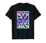 Rave On Social Media Emoticon Sarcastic Smile Faces Graphic T-Shirt