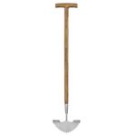 Haliaeetus Manual Edger, 39.3'' Garden Edger with Serrated Edge for Easily Hacking Through Dirt and Weed, Hand Edger with T-Grip Offer Comfort and Control, Stainless Steel Lawn Edger Tool for Sidewalk