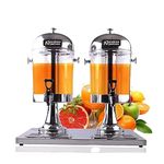 ANDREW JAMES Stainless Steel ABS Juice Dispenser - 8 L, 1 Pieces, Silver