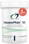 Designs for Health ProbioMed 50 - Probiotics for Digestive Health - 10 Strains with Lactobacillus acidophilus Probiotic + Lactobacillus rhamnosus - Gut Health + Immune Support Supplement (30 Caps)