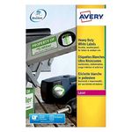 Avery L7063-20 (99.1 x 38.1mm) Extra-Strong Adhesive Heavy Duty Weatherproof Labels, 14 Labels Per A4 Sheet, White