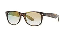 Ray-Ban Unisex's 0RB2132 710/Y0 55 Sunglasses, Havana/Clear Gradient Gold