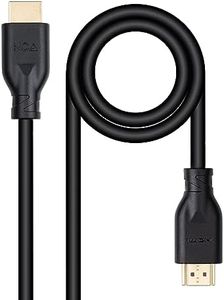 NANOCABLE 10.15.3901 – HDMI Cable V2.0 4K@60Hz 18Gbps Connector Type A Male to Type A Male CCS, Black, 1 m
