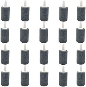 Zimjoy 20 Pièces Aquarium Air Pierre Bulle Pierre Fish Tank Oxygène Pierre Diffuseur de Bulle Pierre à Bulles D'aquarium pour Aquarium,Pompe d'Aquarium,Pond Et Bassin Hydroponique(20 x 30 x 4 mm)