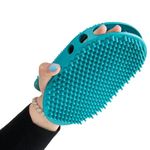 Mikki Dog, Cat Rubber Grooming Glove - Short Hair Remover - Brush for Small, Medium and Large Pets