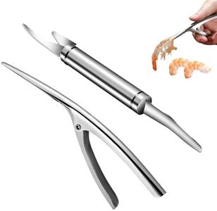 Shrimp Peeler, Multifunctional Shrimp Cord, 2 Pieces Shrimp Peeling, Peeling Tools for Shrimp, Shrimp Bowl Knife, Stainless Steel Shrimp Peeler, Peeling Tool for Shrimp, Easy to Clean