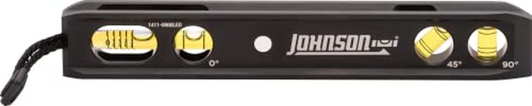 Johnson Level & Tool 1411-0900LED 9" Magnetic LED Billet Torpedo Level