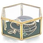 Juvale Velvet Glass Jewelry Box, Go