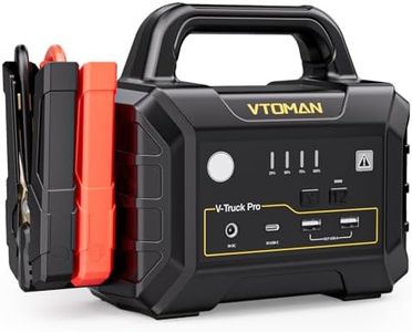 VTOMAN V-Truck Pro 8000A Car Battery Jump Starter with 65W Quick Charge, 41600mAh Portable Jump Starter Power Pack for All Gas All Diesel, 12V Jump Box with LED Light, Long Jumper Cables