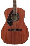 Fender Tim Armstrong Hellcat Concert Acoustic Guitar, with 2-Year Warranty, Natural, Walnut Fingerboard, Left-Handed