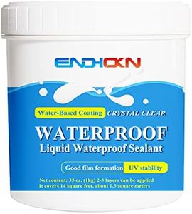 Liquid Waterproof Sealant Clear 35 Ounces, Endhokn Wall, Bathroom, Roof, etc Indoor and Outdoor Water-Based Waterproof Coating Liquid Waterproof Sealant