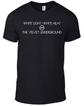 The Velvet Underground/Lou Reed White Light White Heat Album T Shirt with cd Artwork - Mens/Unisex Band Tee in Black (XL)