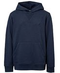 NAUTICA Boys' Long Sleeve Fleece Pullover Hoodie, Navy, 12