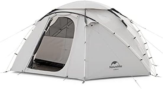 Naturehike Dome Tent, Geodesic Structure, Mountain Climbing, Snow Skirt, Large, Outdoors, Camping, Snowy Mountains, Hiking, Beach, Rainproof, Water Pressure Resistance, PU3,000 mm, Windproof, Disaster