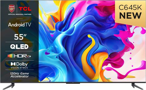 TCL 55" QLED 4K Ultra HD Android Smart TV – Dolby Atmos, Voice Control