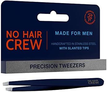 NO HAIR CREW Pincette de précision pour hommes - Affûtée à la main en Allemagne en acier inoxydable.