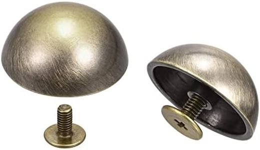 uxcell 20x9mm Screw Back Rivets Hollow Round Head Leather Studs Spike Bronze Tone 10 Sets