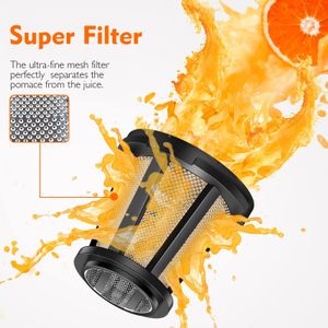 AMZCHEF Cold Press Juicer – Black, Slow Masticating Extractor