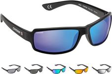 Cressi Ninja Floating Sunglasses - Men's Floating Polarized Sunglasses One Size, Black-Mirrored Lens Blue