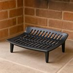 Marco Paul Large Fire Grate 16 Inch Heavy Duty Cast Iron Fire Grates For Open Fires Extra Strong Black Fireplace Grate Basket For Wood And Coal Fires Fireside Accessories For The Home