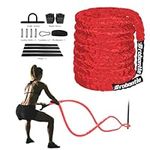 Red Battle Rope Battle Ropes for Home Gym Workout Rope Exercise Rope Gym Rope Workout Ropes for Home Gym Ropes for Working Out Exercise Ropes