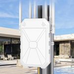 AX1800 Outdoor WiFi 6 Extender, High Power Outdoor WiFi Booster, Long Range Outdoor WiFi Access Point, IP67 Weatherproof, with PoE, for Starlink, Patio, Camping, Yard, RV