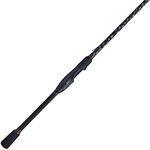 Abu Garcia 7’ Vendetta Spinning Fishing Rod, 1-Piece Rod, 8-14lb Line Rating, Medium Heavy Rod Power, Fast Action, 1/4-3/4 oz. Lure Rating, Black