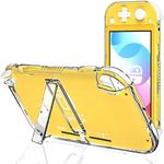 Clear Case for Nintendo Switch Lite with Kickstand, Hard Case for Nintendo Switch lite with Stand