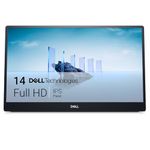Dell P1424H 14 Inch Full HD (1920x1080) Portable Monitor, 60Hz, IPS, 6ms, 2x USB-C, 3 Year Warranty, Silver
