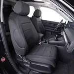EKR CRV Seat Covers Custom Fit for Honda CRV 2017 2018 2019 2020 2021 2022, Car Seat Cover for Trucks SUV Full Set,Waterproof Car Seat Cushion, Neoprene (Black)