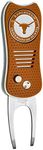 Team Golf NCAA Texas Longhorns Retractable Divot Tool with Double-Sided Magnetic Ball Marker, Features Patented Single Prong Design, Causes Less Damage to Greens