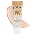 purlisse Perfect Glow BB Cream SPF 30: Clean & Cruelty-Free, Medium Flawless Coverage, Hydrates with Jasmine (FAIR)