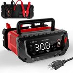 30 Amp Battery Charger, 6V/12V/24V Smart trickle Charger,car Battery Charger,Lithium, Lifepo4, Lead Acid (AGM/Gel/SLA...) Battery maintainer, desulfurizer, for:car, Boat, Motorcycle,Lawn mowers..