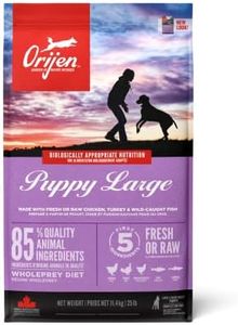 ORIJEN Puppy Large Dry Dog Food, Grain Free Dry Dog Food for Puppies, Fresh or Raw Ingredients, 11.4 Kg