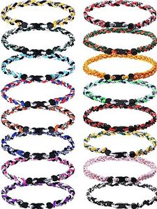 MTLEE Baseball Necklaces Bulk for Boys,3 Braided Rope Tornado Baseball Necklace, Assorted Colors Braided Baseball Rope Necklace for Teenager Baseball Sports Team, 18 Inches, silica gel and nylon,