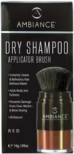 Ambiance Dry Shampoo (Red)-Refreshes, Conceals Roots & Volumizes. Absorbs Oil to Clean Hair, Boosting Body & Shine. Covers Roots Between Colorings. Adds Fullness to All Hair Types.