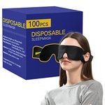 CROUVM Pack of 100 Disposable Sleep Eye Mask for Men Women, Blindfold Eye Mask Shade Cover for Sleeping, Night Sleep Mask, Block Out Light, Soft Comfort Eye Shade Cover for Travel Yoga Nap