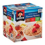 Quaker Instant Oatmeal Cereal Variety 60 Pk, 2.21 kg (Pack of 1)