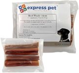 Express Pet Supplies 4 x Extra Thick (5-6") Beef Bully Pizzles Sticks Dog Dental Sticks, 100% Natural Air Dried PIzzles Stick Chews for Dogs