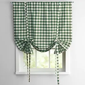 Sweet Home Collection Panel Treatment Kitchen Window Curtain Shade, 63", Sage