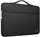 MOSISO 360 Protective Laptop Sleeve Compatible with MacBook Air/Pro, 13-13.3 inch Notebook, Compatible with MacBook Pro 14 inch M3 M2 M1 Chip Pro Max 2023-2021, Polyester Bag with Belt, Black