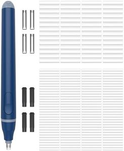 Foyucool Electric Eraser, Battery Operated Automatic Pencil Eraser with 220 Erasers Refills, 2 Erasers Sizes, Comfort Grip Art-Eraser for Drawing, Ideal for Artists, Students, Sketch, Engineers, Blue