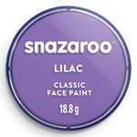 Snazaroo Classic Face and Body Paint for Kids and Adults, Lilac Colour, Water Based, Easily Washable, Non-Toxic, Makeup, Body Painting for Parties, for Ages 3+