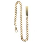 ManChDa Antique Stainless Steel Chain for Pocket Watch Gold-Plated 14Inch, 1.Gold, Small, 93-b.Gold