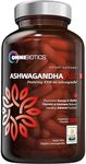 Ashwagandha Root Supplements - 120 Organic Vegan Capsules with KSM-66 Ashwagandha Extract - Premium Ashwagandha Extra Strength Formula for Stress Support - Organic Ashwagandha Supplements 1300mg