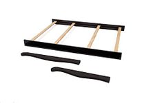 Full Size Conversion Kit Bed Rails for Sorelle Crib & Changer Combos (Espresso, Princeton Elite Crib & Changer - Model #1105)