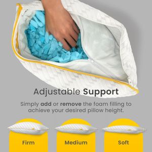 Cosi Home Memory Foam Pillows, 2-Pack – Supportive & Soft
