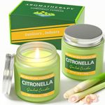 Citronella Candles Outdoor, BOYUJK Citronella Candle Collection, Citronella Scented Candle Set, Natural Soy Wax Citronella Candles for Home Patio Picnic Travel and Other Outdoor Activity